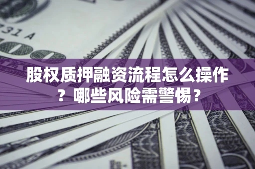 武汉股权质押融资流程怎么操作？哪些风险需警惕？