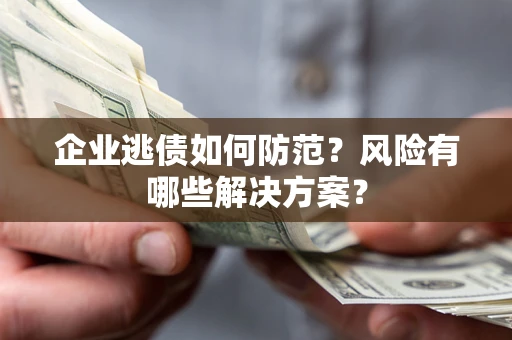武汉企业逃债如何防范？风险有哪些解决方案？