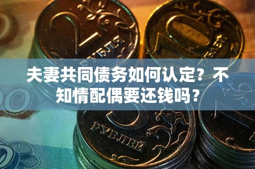 武汉夫妻共同债务如何认定？不知情配偶要还钱吗？