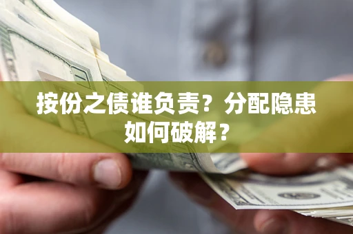 武汉按份之债谁负责？分配隐患如何破解？