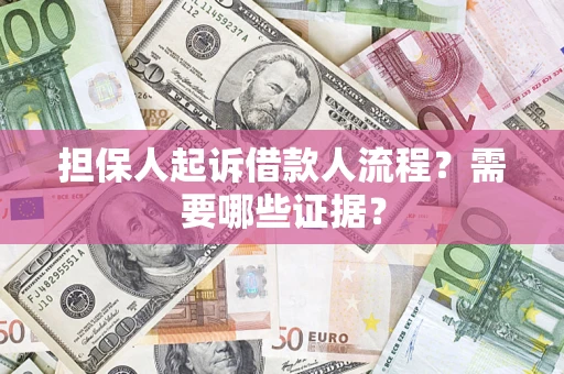 武汉担保人起诉借款人流程？需要哪些证据？