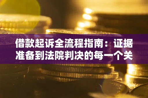 武汉借款起诉全流程指南：证据准备到法院判决的每一个关键步骤