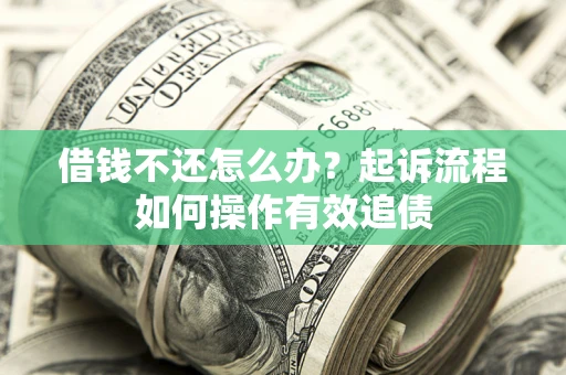 武汉借钱不还怎么办？起诉流程如何操作有效追债