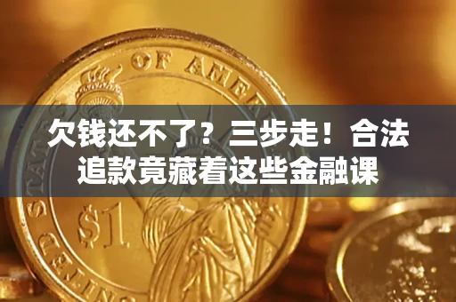 武汉欠钱还不了？三步走！合法追款竟藏着这些金融课