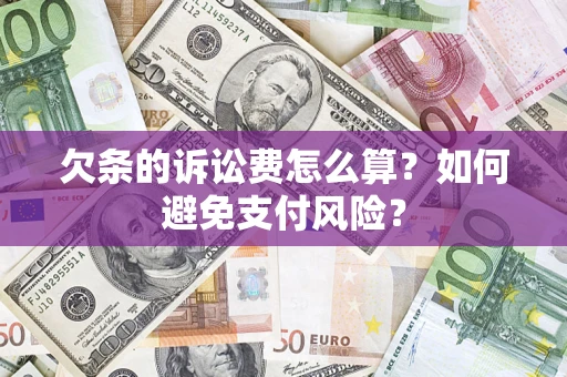 武汉欠条的诉讼费怎么算？如何避免支付风险？